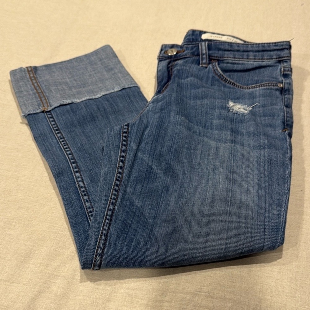 Pilcro Hyphen Cuffed Skinny Jeans – Size 26